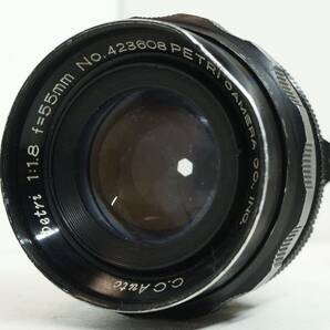 ~実写確認済~ ☆実用品・人気のボケる単焦点レンズ☆　ペトリ用 Petri f=55mm F1.8 (I0383)