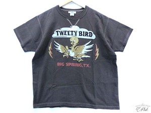 美品 トイズマッコイ TOY'S MCCOY トゥイーティー　バード　Tシャツ 半袖 brown XL