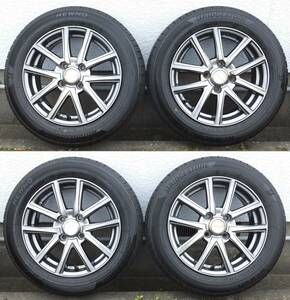 ★5.5J×14 EUROMAGIC IS45/PCD100/4H/φ72 ＆ 165/65R14 ブリヂストン NEWNO 2023年製4本セット タンク/ルーミー/トール/ジャスティ等★