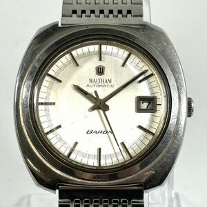 *1 иен старт * WALTHAM BARON самозаводящиеся часы наручные часы мужской Waltham ba long Vintage текущее состояние неподвижный товар редкий товар SS SO