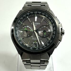 ☆美品☆ CITIZEN アテッサ エコドライブサテライト ウェーブ ソーラー腕時計 CC1086 -50E シチズン 箱付き 現状稼動品 RLの画像2