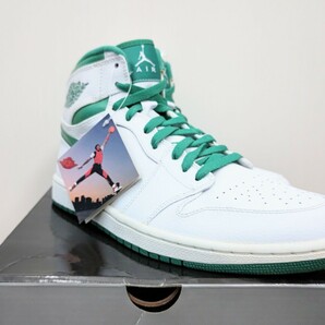 【29cm 未使用】AIR JORDAN 1 RETRO HIGH Do the Right Thing Green 緑 メタリックの画像4