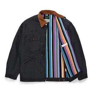 新品 未使用 WACKO MARIA Wrangler DENIM TRUCKER JACKET インディゴ Sサイズ ワコマリア ラングラー デニムジャケット デニムの画像2