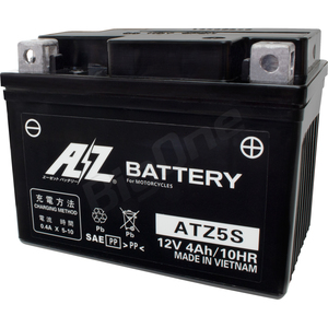 AZバッテリー 充電済 MSX125 モンキー125 ソニック WAVE ウェーブ CLICK DREAM125 Fino グロム GROM ATZ5S 互換 YTZ5S GTZ5S