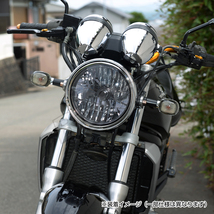 BigOne 車検対応 ボルトオン GSX250FX ZR250C GSX400 インパルス400 GK7CA ST250E ヘッドライト ランプ クリア レンズ_画像10