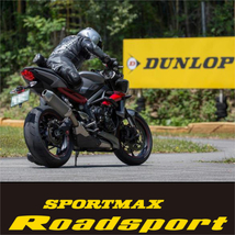 DUNLOP SPORTMAX Roadsport FZ8 MT-07 GS1200SS GSX-R1000 GSX-S1000 SV1000S TL1000R GSX-R750 120/70ZR17 M/C 58W TL フロント タイヤ_画像3