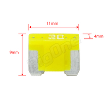 BigOne 切れたら光って知らせる インジケーター 内蔵 2個セット 低背 ASM ヒューズ 20A LED_画像4