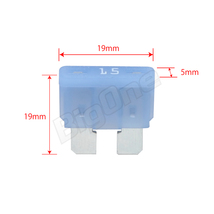 BigOne 標準 平型 ヒューズ 15A ATP 100個セット スタンダード サイズ DC12V車 DC24V車_画像2