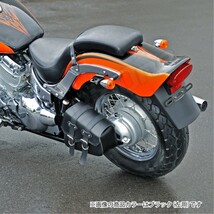 BigOne FXSTB ナイトトレイン FXS ブラックライン FXSTD デュース FLSTSB クロスボーンズ ツール サドルバッグ バック 黒 ブラック_画像10