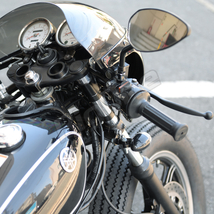 BigOne Cafe ステンレス ウインカー ステー SR400 SR500 2H6 1JR RH01J RH03J RH16J 2J2 1JN ウィンカー ブラケット プレート 黒 ブラック_画像6