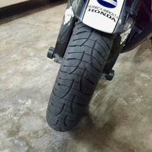 MICHELIN Pilot Road4 GSR 400 600 750 SV650 GSX-R 750 600 ZRX 1100 ZZ-R 1400 1200 ZR-7 120/70ZR17 M/C 58W TL フロント タイヤ 前輪_画像5