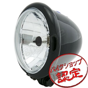 BigOne (ビッグワン) バイク ヘッドライト H4 4.5inch ベーツライト Crystal BK 23532
