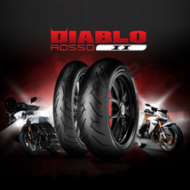 PIRELLI DIABLO ROSSO 2 GSXS1000 GSXS1000F GSXR1100W TL1000S GSX-R1000 GSX-S1000 TL1000R 190/50ZR17 M/C 73W TL リア リヤ タイヤヤ_画像2