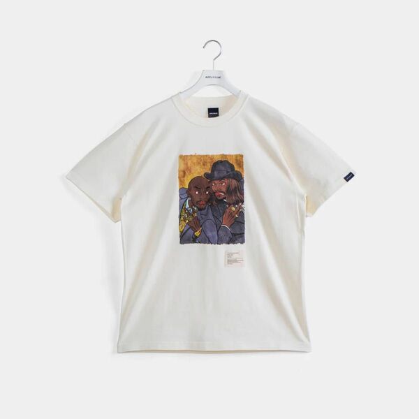 APPLEBUM 白Tシャツ　2pac スヌープドッグ　Lサイズ　アップルバム　半袖　hiphop 