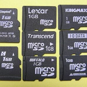 Buffalo、IOデータ、KINGMAX、Transcend、Kingston、Lexar等の各社扱い1GBマイクロSDカード_未使用バルク品1枚_異常動作コントローラ対応品の画像1