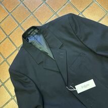 【訳有】シングル6Bジャケット サイズM 総裏 ノーベント 袖釦2個 デザインジャケット 毛100% 日本製 チェンジポケット レトロ ヴィンテージ_画像1