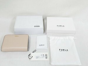 ○ 未使用保管品 Furla フルラ 二つ折り財布 レディース 財布 ミニ財布 シンプル コンパクト財布 PCY0UNO B30000 箱付き