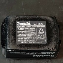 中古品 マキタ makita 純正品 18V 3.0Ah リチウムイオンバッテリ BL1830B フル充電確認済 充電池 ②_画像6