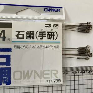 石鯛仕掛け オーナー石鯛(手研) 14号 クビフリワイヤーハリス 14本セット 限定品 送料込み 20㎏強度耐久テスト合格品 No.2200の画像3