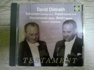 BT　W3　送料無料♪【　DAVID OISTRAKH plays　Schumann・Franck・Szymanowski・Ravel　】中古CD　