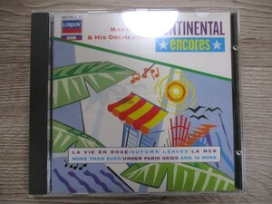 BT　W1　送料無料♪【　CONTINENTAL ENCORES　MANTOVANI＆HIS ORCHESTRA　】中古CD　