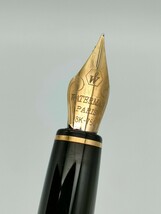 1円〜 WATERMAN ウォーターマン 万年筆 ペン先 18K 750 筆記用具 文房具 グリーンカラー×ゴールドカラー ステーショナリー_画像4