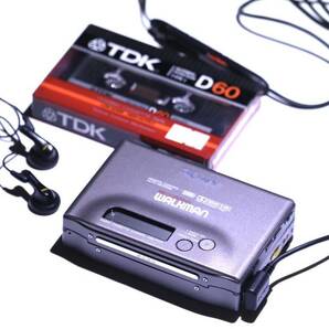 SONY WALKMAN TDK D60(未開封) カセットテープ ソニー ウォークマンSTEREO CASSETTE PLAYER カセットウォークマン 昭和レトロ ジャンク品の画像1