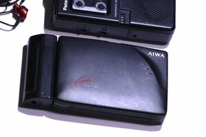 AIWA HS-PX70 cassette player WALKMAN panasonic rn-125 micro cassette recorder Showa era reto audio equipment Aiwa junk 