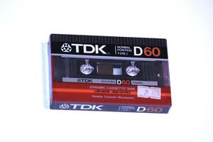 TDK カセットテープ TDK D60 ノーマルポジション TYPEⅠ 昭和レトロ　