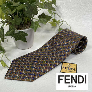 Tie-070：FENDI フェンディ ドレス ネクタイ （未使用）