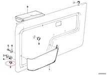 E30,E21,E28,E24&Z1他用ドアトリム（ドアパネル）サイドパネル（内張）固定用プラスチッククリップ10個セット(5141 1 870 718)_画像5