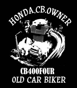 オートバイイラストＴシャツ長袖　CB400F