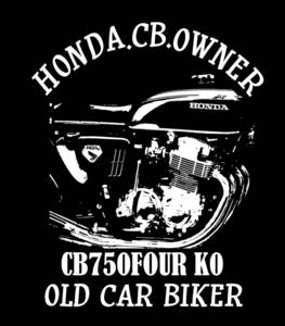 オートバイイラストＴシャツ　ＣＢ750K０長袖