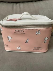 SNOOPY バニティポーチ ピンク PEANUTS