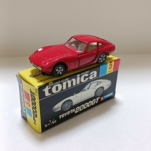 トミカ　5　トヨタ　2000GT 　赤　1Aホイール　箱付き