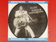 ◇【ピクチャー盤】エルヴィス・プレスリー Elvis Presley/Songs & Statements/LP、83005 #O11YK4_画像1