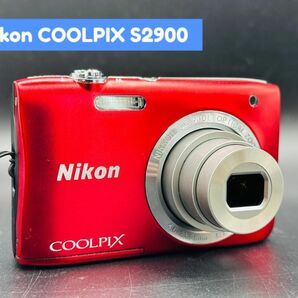 【美品】 Nikon COOLPIX S2900 RED 動作品