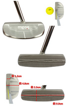 【新品未使用】長さが選べる！　MEGA GOLF マレットセンター パター　domtropen144_画像9