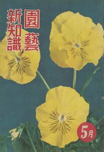 ■園芸新知識　昭和26年5月号　検：食虫植物・ハエジゴク・ハエトリソウ・ディオネア・モウセンゴケ・ドロセラ