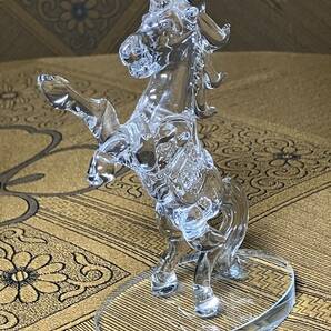 ガラス工芸 馬の置物 ガラスホース 高13cmの画像3