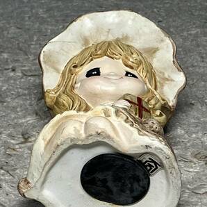 昭和レトロ ■ KK JAPAN 少女人形 貯金箱 陶器製 高17cm ■ 水森亜土 内藤ルネの画像6