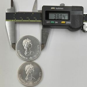 ♪1円～1976年 モントリオールオリンピック 記念貨幣 カナダ銀貨 （5ドル×2枚 10ドル×2枚／計4枚 ）の画像4