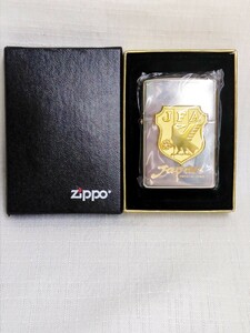 【未使用・未開封】Zippo ジッポー 日本サッカー協会公式　JFA　プラチナ仕上げ　ダイヤ入り　限定品　シリアルナンバー入り