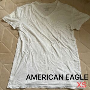【中古】AMERICAN EAGLE 半袖Tシャツ　白　XS