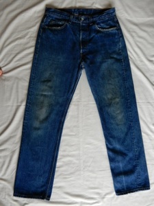 501-0000 W34 L34 ナイロンフットボタン ボタン裏520 米国製 80年代 Levi's MADE IN USA リーバイス 