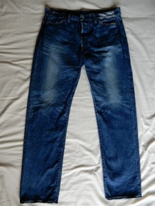 71501 W36 L36 BIG E 日本製 赤耳 黒カン 復刻 2000年代 Levi's リーバイス ビッグE 縦落ち