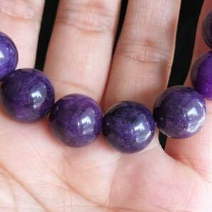 スギライト 天然石 杉石 濃紫 パワーストーン ブレスレット 12mmの画像4