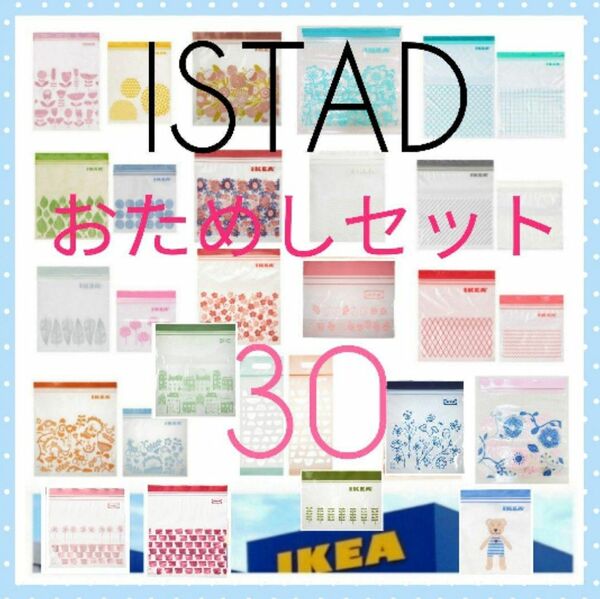 新品未使用【IKEA】ISTAD ジップロック おためしセット＊３０枚＊