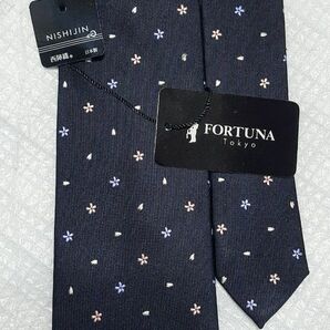 FORTUNA Tokyo フォーチュナ ネクタイ 桜 西陣織 日本製 タグ付き、 新品未使用品！