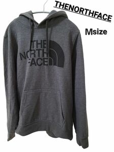 ノースフェイス ロゴ プルオーバー パーカー グレー　トレーナー M スウェット THE NORTH FACE